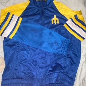Retro Cooperstown collection Mariners zip up.